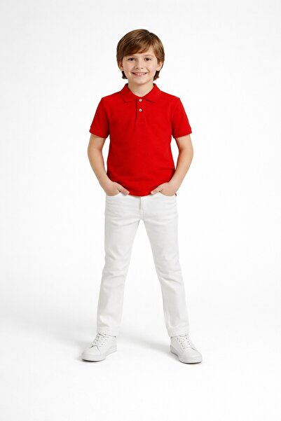 Nacar Erkek Çocuk 23 Nisan 29 Ekim Gösteri Kıyafeti Kısa Kol Yakalı Tişört ve...