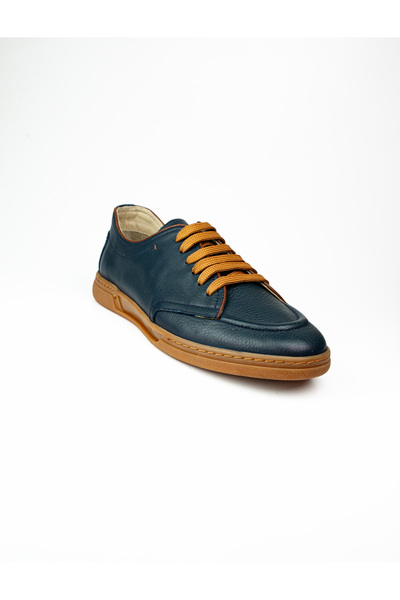 JAMES FRANCO 2360 Bleumarin piele Pantofi casual pentru bărbați