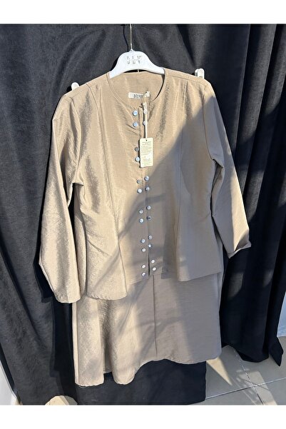 Bulutbutik1 Önü Çıtçıtlı Beli Volanlı Etekli Scuba Takım