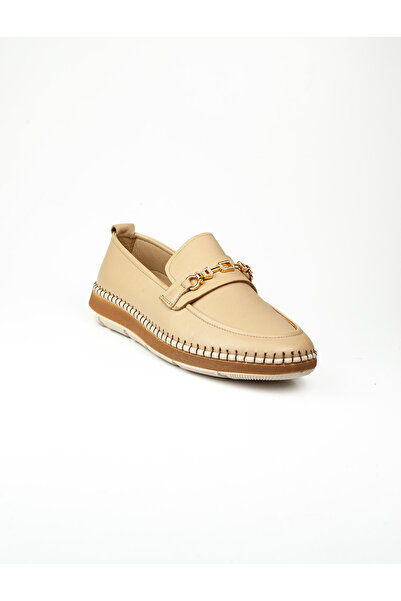 Voyager Z540 Beige Leather Daily Women's Shoes