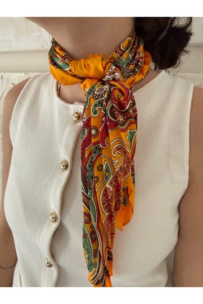 Junsui Ethnic Patterned Scarf