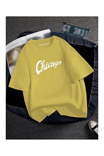 ZEMLİYA Unisex "Chicago" Printed T-Shirt -Modern Style