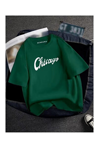 ZEMLİYA Unisex "Chicago" Printed T-Shirt -Modern Style