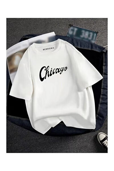 ZEMLİYA Unisex "Chicago" Printed T-Shirt -Modern Style