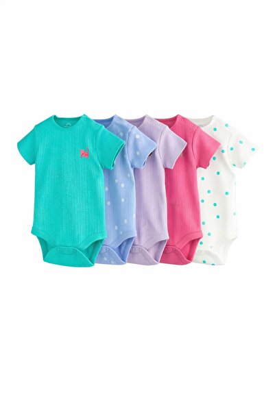 Next Baby Set of Cotton Short Sleeve Bodysuits, Pack of Printed