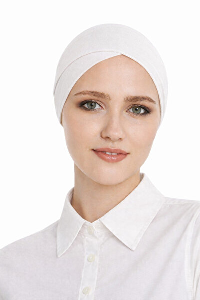 mim eşarp Tie-Detail Cross Viscose Bone