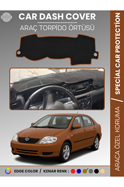 e-biz غطاء لوحة القيادة الأمامية لسيارة تويوتا كورولا E120 (2002-2007) مخصص ل...