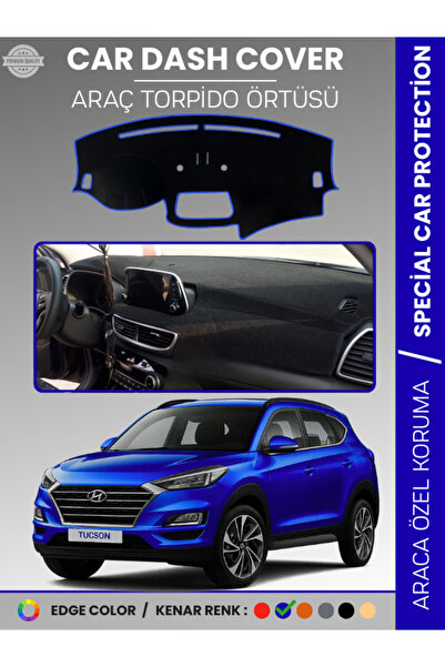e-biz غطاء لوحة القيادة HYUNDAI TUCSON (2018+) مع شاشة K مانع للانزلاق متوافق...