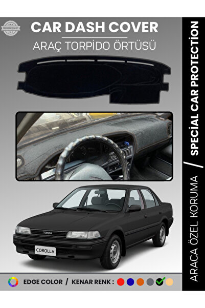 e-biz غطاء لوحة التحكم لتويوتا كورولا (1988-1991) سجاد سي آي تي آر حماية كامل...