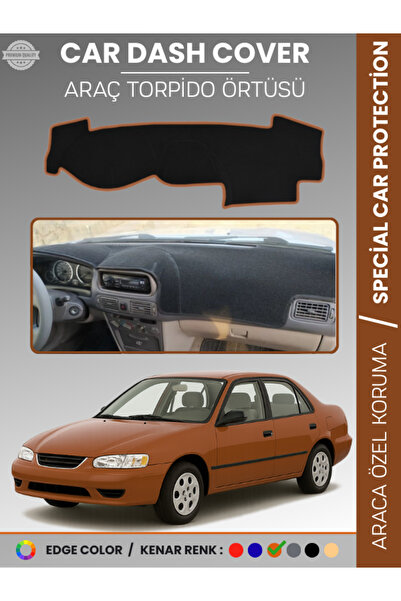 e-biz غطاء لوحة القيادة الأمامية لسيارة تويوتا كورولا E110 (1998-2002) مخصص ل...