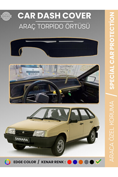 e-biz غطاء لوحة القيادة لسيارة لادا سامارا (1990-2004) مع حماية لوحة القيادة،...