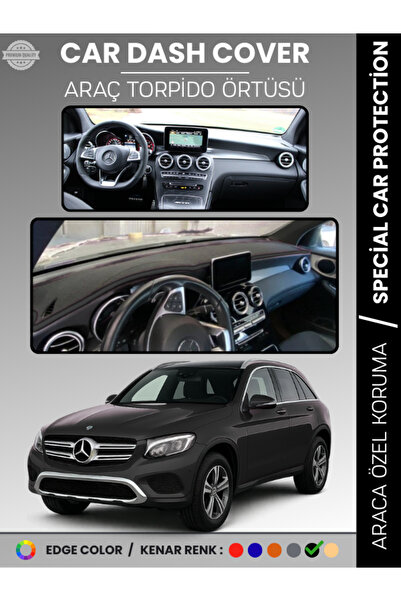e-biz غطاء لوحة التحكم في السيارة مرسيدس GLC (2015-2020) لحماية لوحة التحكم، ...