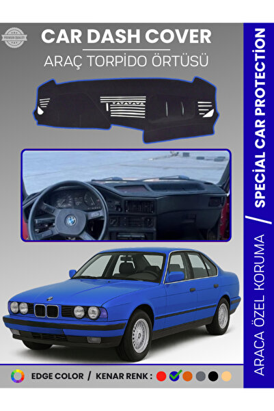 e-biz غطاء لوحة التوربيدو لسيارة BMW E34 5 SERIES (1988-1996) يحمي لوحة التور...