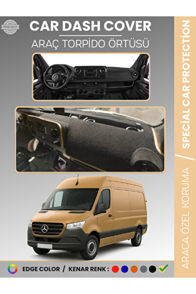 e-biz غطاء لوحة القيادة لمرسيدس سبرينتر VS30 (2018-2024) عالي الجودة لحماية ل...