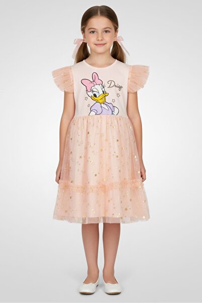 Disney Kids Girl Mickey And Friends Tutu Dress, Peach