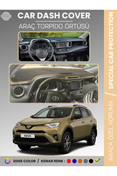 e-biz غطاء لوحة التحكم لتويوتا RAV4 XA40 (2013-2018) سجاد سي سي، حماية كاملة ...
