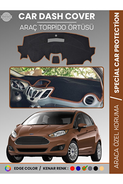 e-biz غطاء لوحة التحكم الأمامية لسيارة فورد فييستا (2008-2017) - حماية كاملة ...