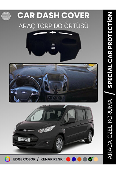 e-biz غطاء لوحة القيادة لسيارة فورد تورنيو كونكت (2013-2020) يحمي لوحة القياد...