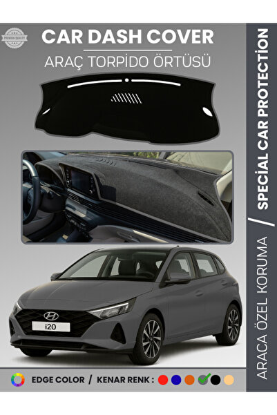 e-biz غطاء لوحة القيادة لسيارة هيونداي i20 (2020+)، حماية كاملة للوحة القيادة...