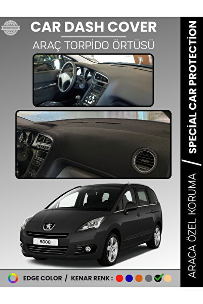 e-biz غطاء لوحة التحكم في السيارة PEUGEOT 5008 (2011-2014) لحماية لوحة التحكم...