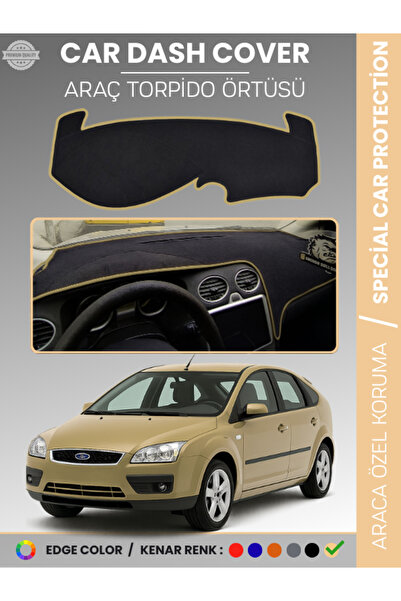 e-biz غطاء لوحة التحكم لسيارة فورد فوكس 2 (2005-2008) - حماية كاملة للوحة الت...