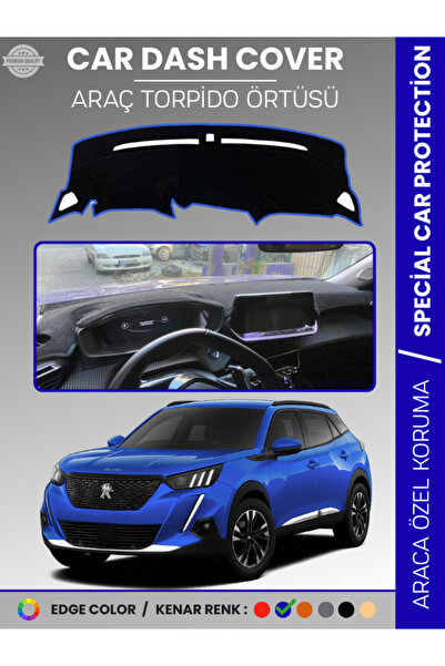 e-biz بيجو 2008 (2019-2021) غطاء لوحة التحكم في السيارة، حماية لوحة التحكم، م...