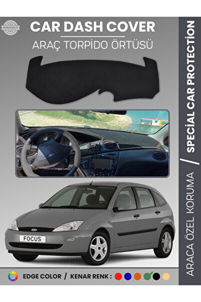 e-biz غطاء لوحة التحكم لسيارة فورد فوكس 1 (1998-2005) - حماية كاملة للوحة الت...