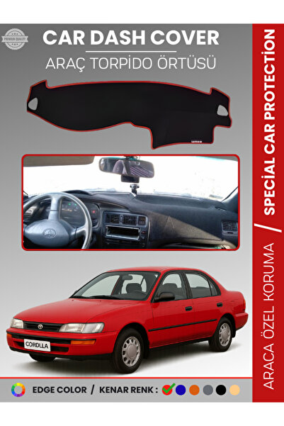 e-biz غطاء لوحة القيادة الأمامية لسيارة تويوتا كورولا E100 (1991-1995) مخصص ل...