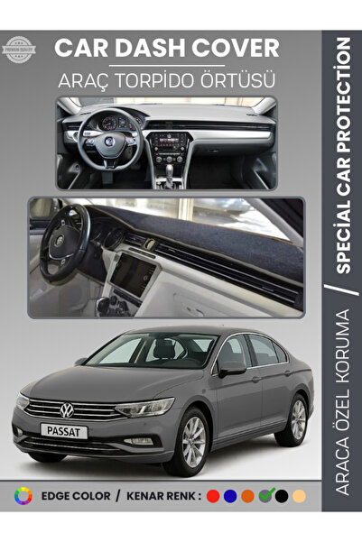 e-biz غطاء لوحة القيادة لسيارة فولكس فاجن باسات B8 (2015-2020) مع حماية أمامي...