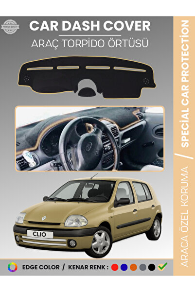 e-biz Renault Clio 2 Airbagli (2001-2012) Dashboard Cover Front Chest Protect...