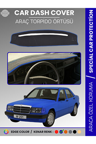 e-biz غطاء لوحة القيادة لسيارة مرسيدس 190E W201 (1982-1993) عالي الجودة لحماي...