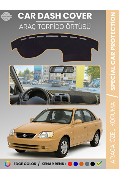 e-biz غطاء لوحة القيادة HYUNDAI ACCENT ADMIRE-MILLENIUM (2000-2005) يمنع التش...