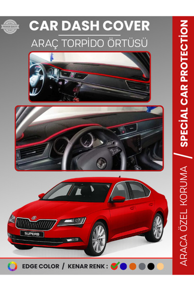 e-biz غطاء صندوق التروس الأمامي لسيارة SKODA SUPER B (2015-2020) سجاد حماية ك...