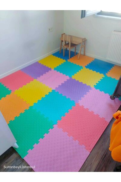 ozbience Yumuşak Eva Oyun Minderi 50cm, 20 Parça, 13mm Kalınlık, Eğlenceli Al...