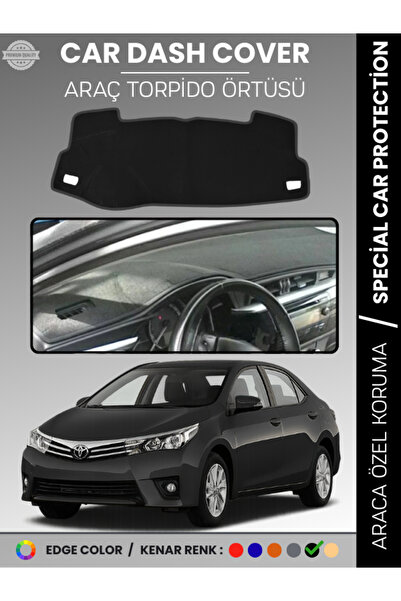 e-biz غطاء لوحة القيادة الأمامية لسيارة تويوتا كورولا E170 (2013-2019) مخصص ل...