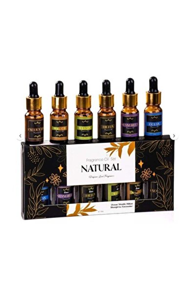 Generic مجموعة من 6 قطع من الزيوت العطرية الطبيعية سعة 10 مل، للاستخدام مع أج...