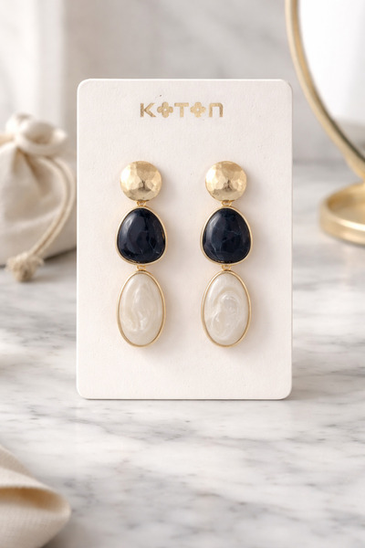 Koton Sallantılı Taş Detaylı Küpe