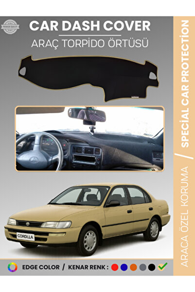 e-biz غطاء لوحة القيادة الأمامية لسيارة تويوتا كورولا E100 (1991-1995) مخصص ل...