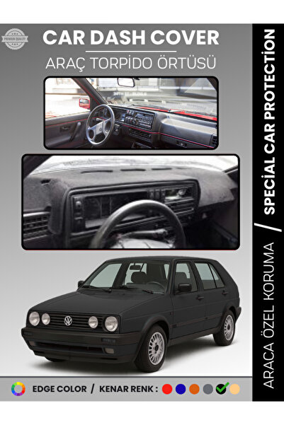 e-biz غطاء لوحة التحكم VOLKSWAGEN GOLF 2 MK2 (1983-1992) سجاد سي آي تي آر، حم...