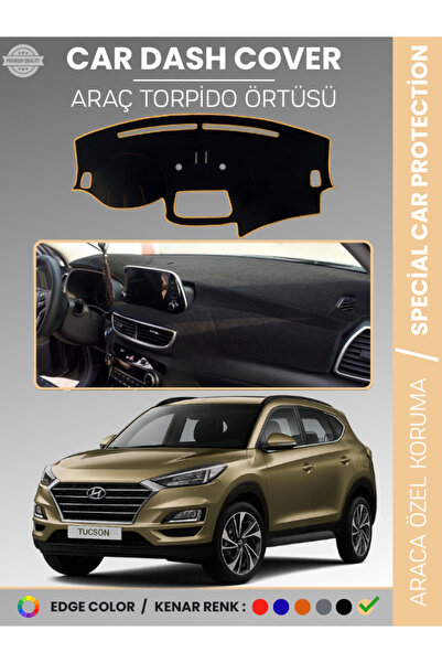 e-biz غطاء لوحة القيادة HYUNDAI TUCSON (2018+) مع شاشة K مانع للانزلاق متوافق...