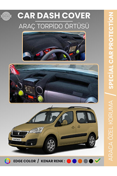 e-biz غطاء لوحة التحكم في السيارة بيجو بارتنر (2015-2020) لحماية لوحة التحكم ...