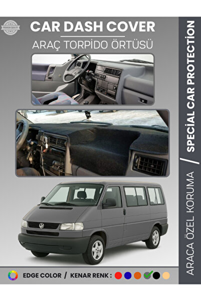 e-biz غطاء لوحة القيادة لسيارة فولكس فاجن ترانسبورتر T4 (1990-2003) - حماية أ...