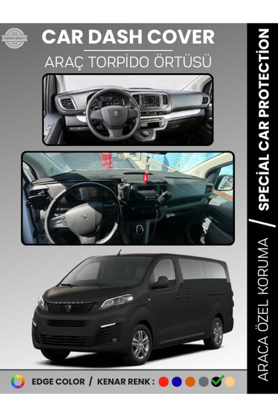 e-biz PEUGEOT TRAVELER (2016-2023) غطاء لوحة التحكم لحماية التوربيدو، حماية ك...