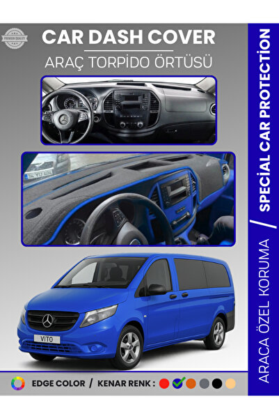 e-biz غطاء لوحة القيادة لمرسيدس فيتو W447 (2014-2023) عالي الجودة لحماية لوحة...