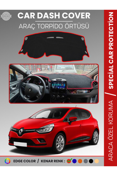 e-biz غطاء صندوق السيارة الأمامي لرينو كليو 4 (2012-2020) لحماية الصدر، حماية...