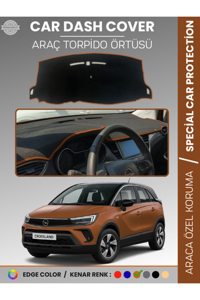 e-biz غطاء صندوق السيارة OPEL CROSSLAND (2020+) أمامي سجاد لحماية صندوق السيا...