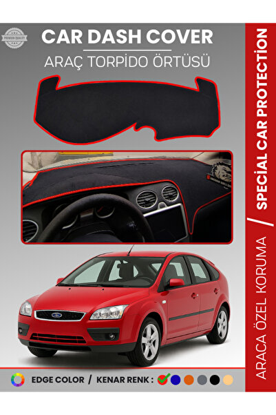 e-biz غطاء لوحة التحكم لسيارة فورد فوكس 2 (2005-2008) - حماية كاملة للوحة الت...