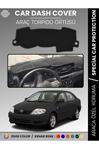 e-biz غطاء لوحة القيادة الأمامية لسيارة تويوتا كورولا E120 (2002-2007) مخصص ل...