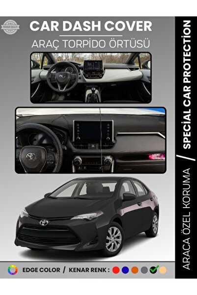 e-biz غطاء لوحة القيادة لتويوتا كورولا (2019+) طراز E210 مع حماية لوحة القياد...