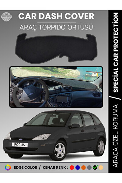 e-biz غطاء لوحة التحكم لسيارة فورد فوكس 1 (1998-2005) - حماية كاملة للوحة الت...